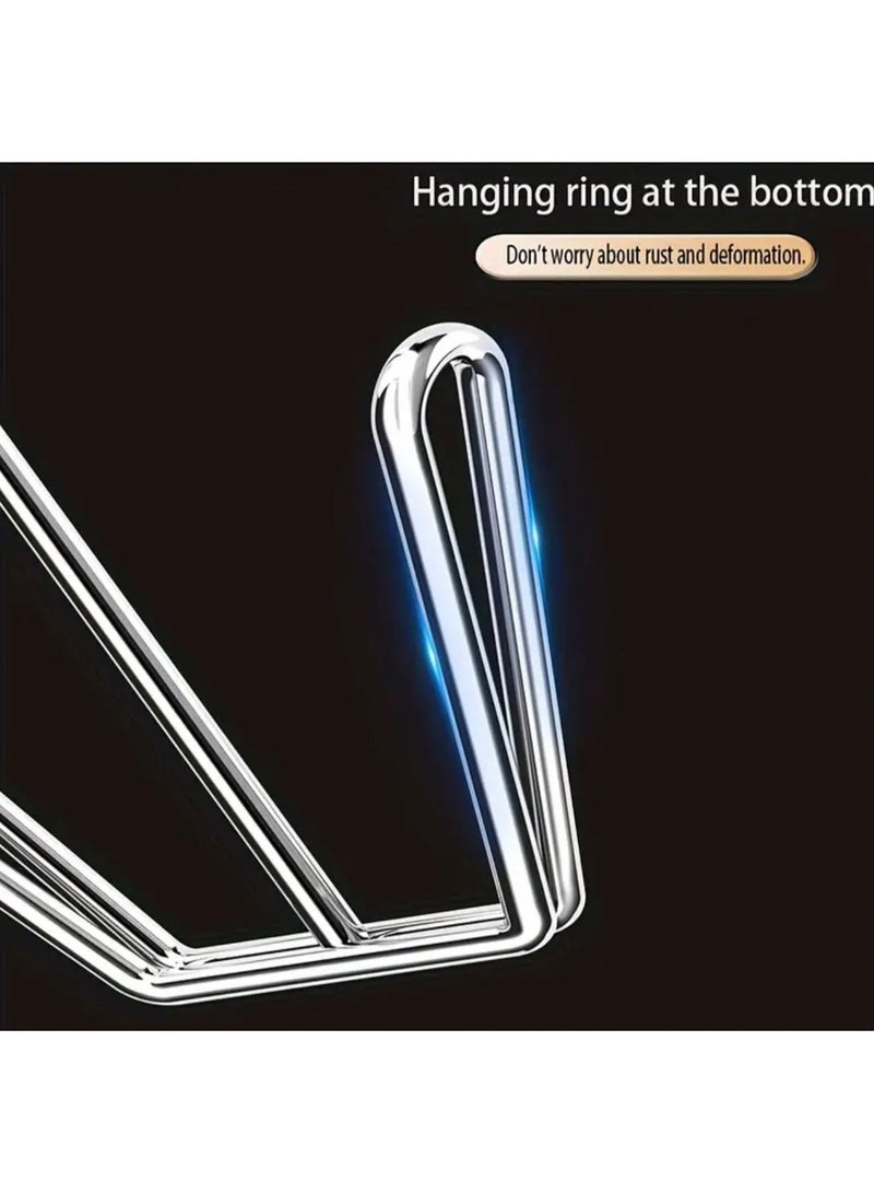 CleanWave - The Pure Effect Durable Stainless Steel Shoe Rack Hanger – Space-Saving Organizer for Shoes, Slippers, Coats & Hats | Sleek Wall Hook for Entryway, Closet & Outdoor Use - Image 4