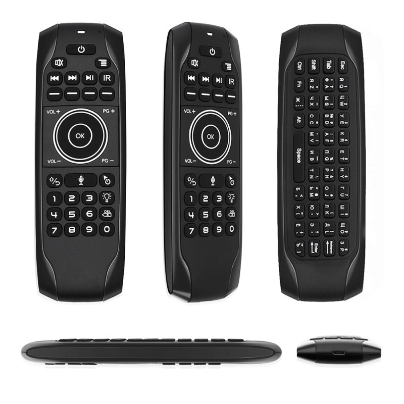 Wireless Remote: 2.4G Connection, Plug Play, 10M Range - 6-Axis Gyro Sensor, Air Mouse Function - Backlit Voice Control for Smart TV, Android Box, Home Media Devices - Image 5