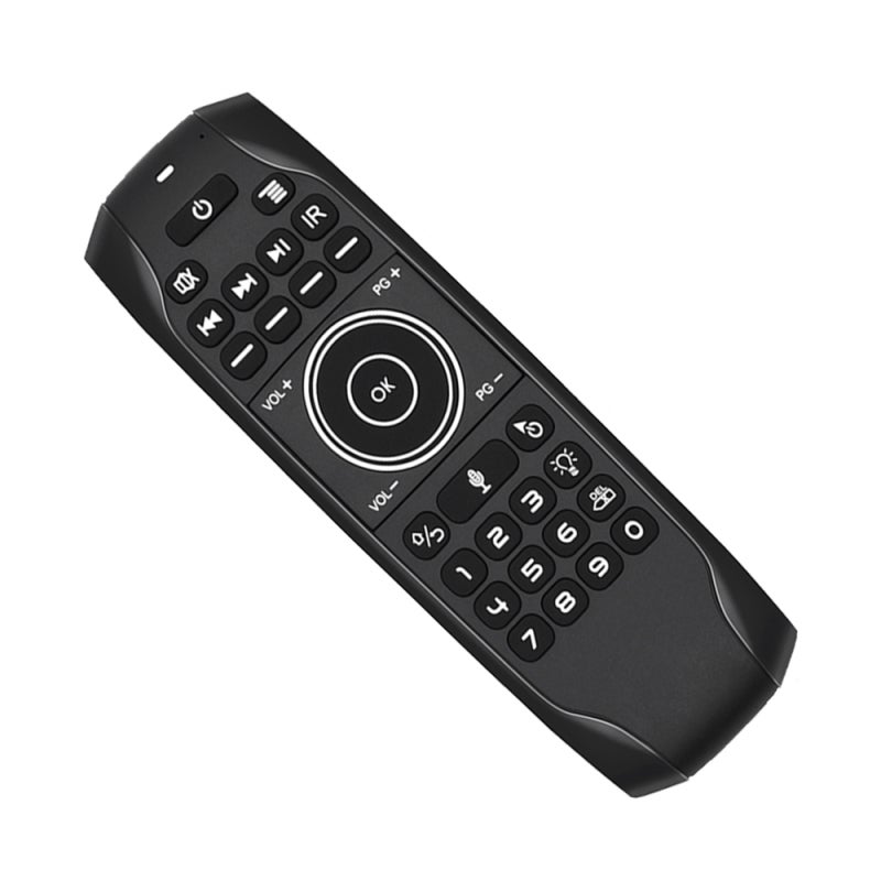 Wireless Remote: 2.4G Connection, Plug Play, 10M Range - 6-Axis Gyro Sensor, Air Mouse Function - Backlit Voice Control for Smart TV, Android Box, Home Media Devices - Image 3