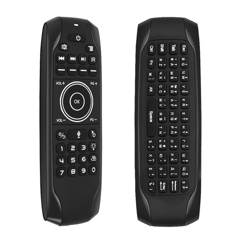 Wireless Remote: 2.4G Connection, Plug Play, 10M Range - 6-Axis Gyro Sensor, Air Mouse Function - Backlit Voice Control for Smart TV, Android Box, Home Media Devices - Image 4