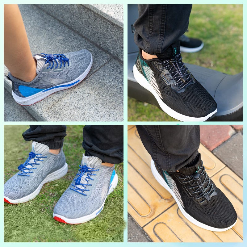 AIXMEET 5 Pairs Elastic No Tie Shoe Laces for adults, shoe laces for sneakers,elastic laces, Strong Lock no tie shoe lace for kids, One Size Fits All for Kids and Adults, colorful - Image 4