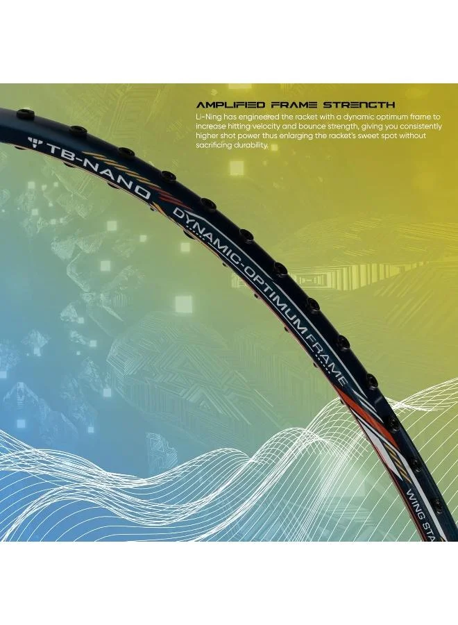 Li-Ning Li-Ning Super Series SS100 Carbon Graphite Badminton Strung Racket With Full Racket Cover