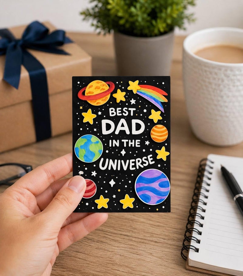 Greeting Cards – Mom & Dad Birthday Cards, Funny & Cute Family Cards, Unique Designs for Parents, Gift Card for Mother or Father (Dad Black) - Image 3