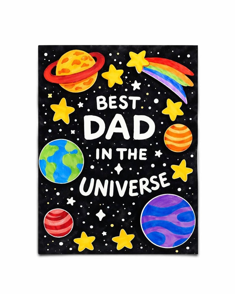 Greeting Cards – Mom & Dad Birthday Cards, Funny & Cute Family Cards, Unique Designs for Parents, Gift Card for Mother or Father (Dad Black) - Image 1