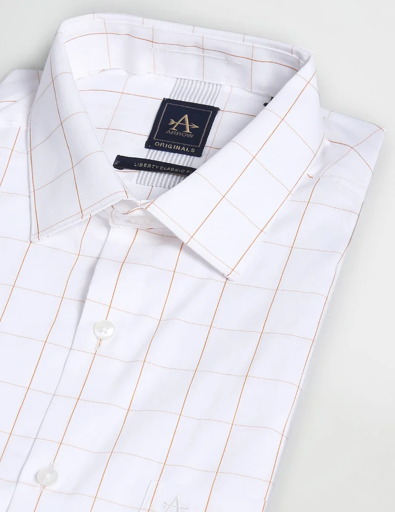 Arrow White Liberty Classic Fit Short Sleeve Shirt for Men | Best Price UAE
