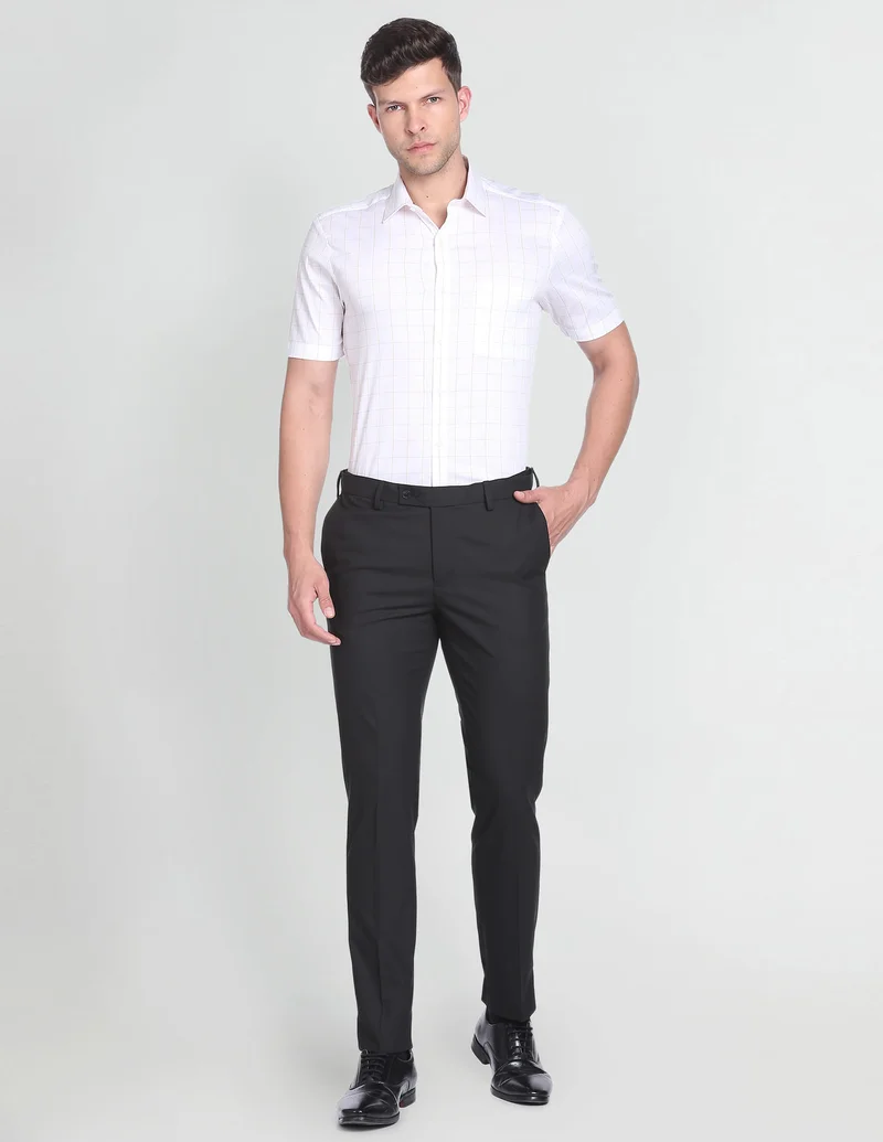 Arrow White Liberty Classic Fit Short Sleeve Shirt for Men | Best Price UAE