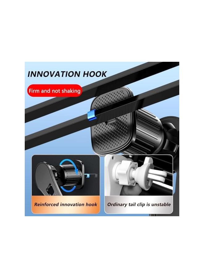 S-TOP Compatible for MagSafe Car Mount Car Vent 360° Rotation Magnetic Phone Holder for Car, Cell Phone Holder for MagSafe iPhone 12 13 14 Pro Max/All Smart Phones(Black) - Image 2