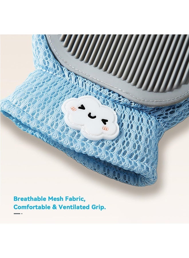 2 in 1 Pet Hair Remover Glove for Cats and Dogs, Upgraded 5-Finger Reusable Gentle Deshedding Brush for Furniture Couch Carpet - Image 5