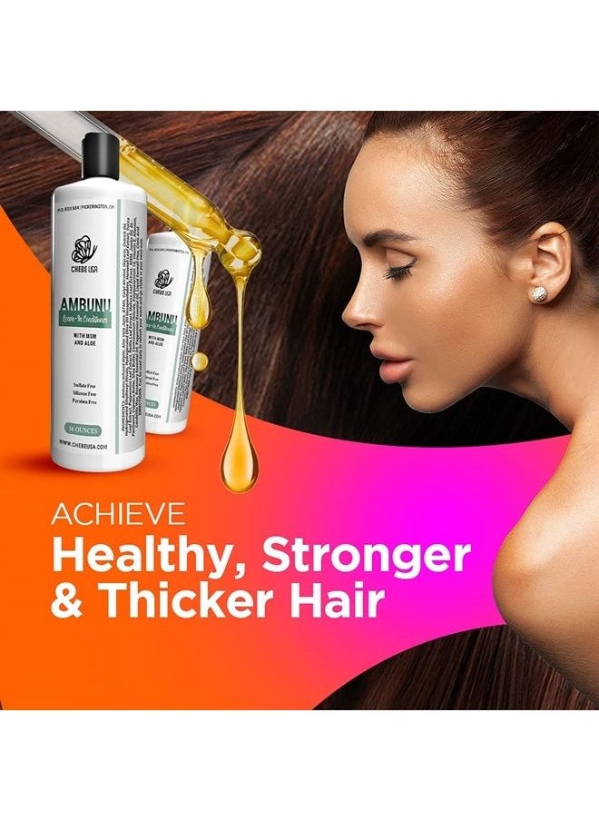Uhuru Naturals - Ambunu Leave-in Conditioner - Contains All-Natural Ingredients Soothes Itchy Scalp Prevents Build Up Strengthens and Detangles Hair Perfect for All Hair Types - Image 1