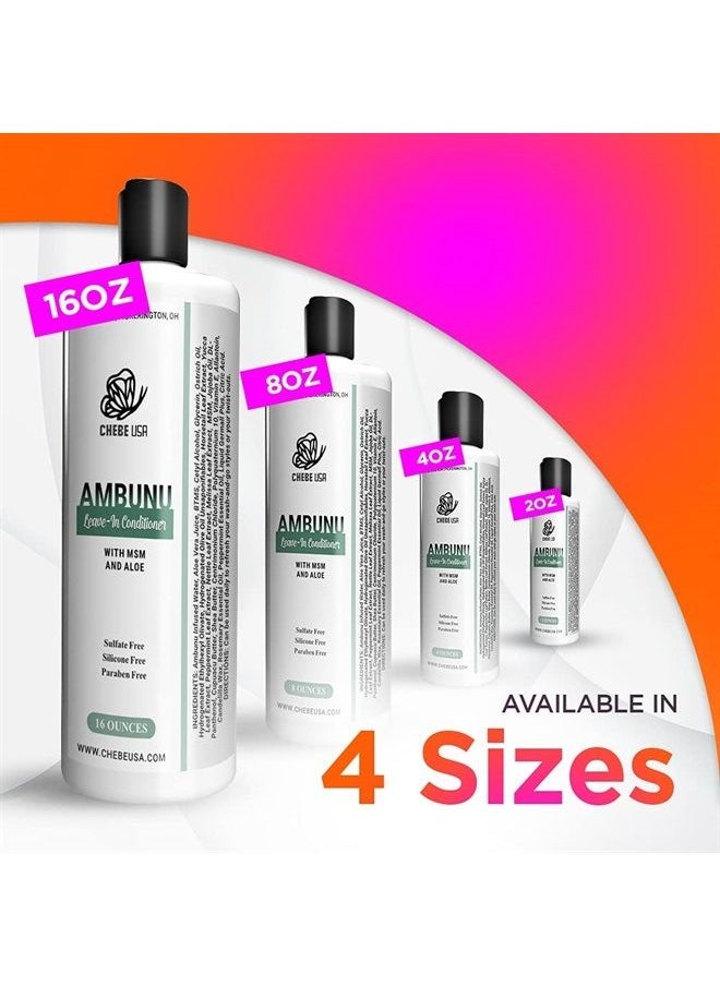 Uhuru Naturals - Ambunu Leave-in Conditioner - Contains All-Natural Ingredients Soothes Itchy Scalp Prevents Build Up Strengthens and Detangles Hair Perfect for All Hair Types - Image 1