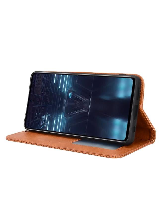 Zaboon Case For Infinix Note 12 VIP Magnetic Buckle Retro Texture Leather Phone Case - Image 4