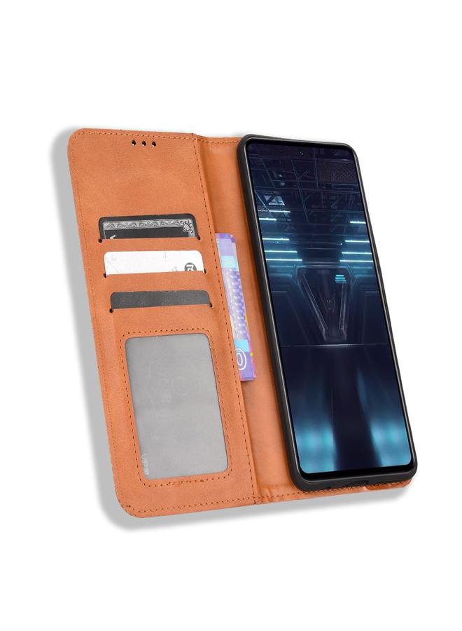 Zaboon Case For Infinix Note 12 VIP Magnetic Buckle Retro Texture Leather Phone Case - Image 3