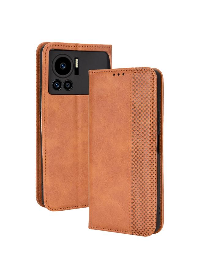 Zaboon Case For Infinix Note 12 VIP Magnetic Buckle Retro Texture Leather Phone Case - Image 2