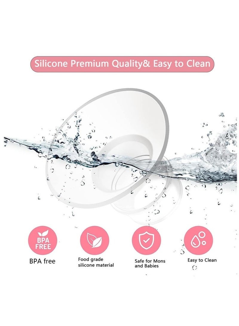 Reobrix Silicone Flange Insert 13/15/17/19/21mm, Compatible with Medela, Momcozy S9/S10/S12 Wearable Hand Free Breast Pump Flange Insert, Reduce 24mm Shield/Flange Nipple Tunnel Down to Correct Size - Image 3