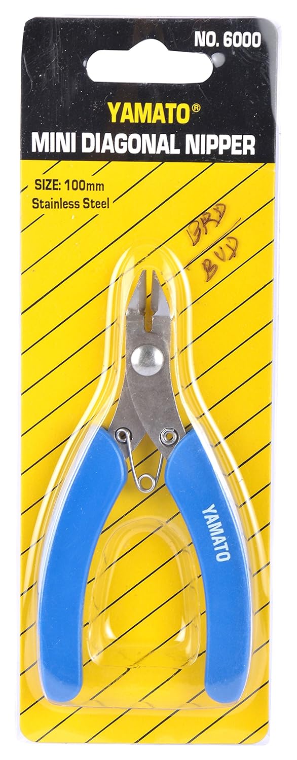 Yamato Stainless Steel Mini Diagonal Nipper Blue - Image 4