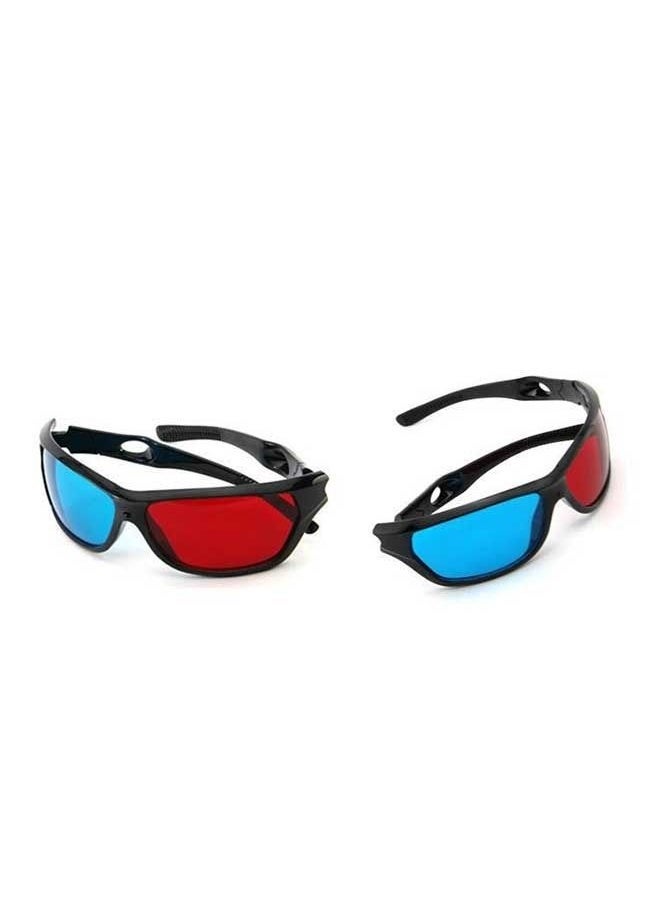 Generic Red And Blue 3D Glasses, 3D Stereoscopic Glasses, ABS Non-Flashing 3D Glasses. (Red + Blue)  - Image 4