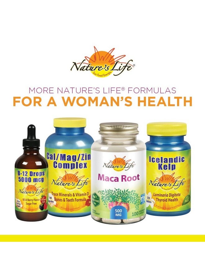 Nature's Life Nature's Life Wild Yam 1000mg Herbal Supplement | Womens Health Formula | with Diosgenin for Healthy Balance Support | Non-GMO | 100 Veg Caps  - Image 5