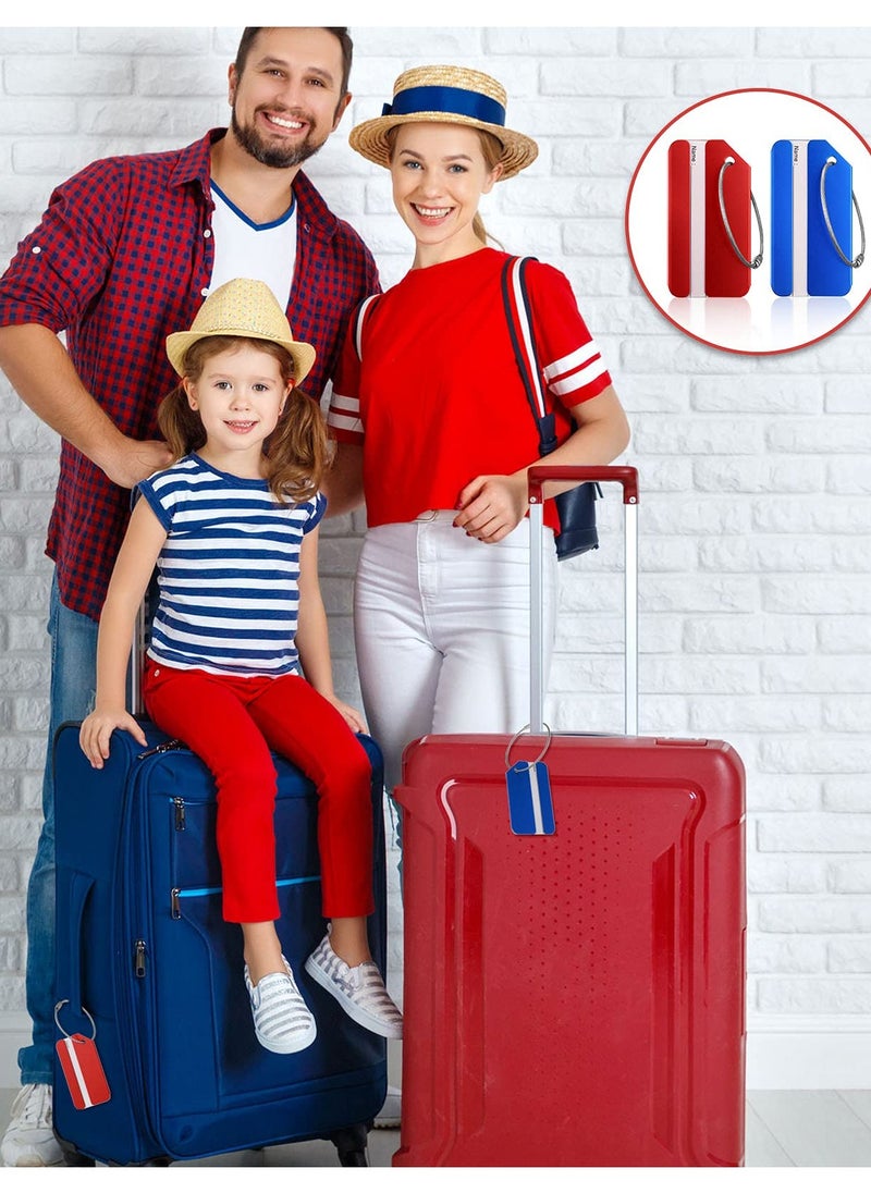 Generic 12PCS Aluminum Metal Luggage Tags for Travel, Waterproof ID Card Holders with Wire Loops, Durable Suitcase Tags for Easy Identification and Organization.  - Image 2