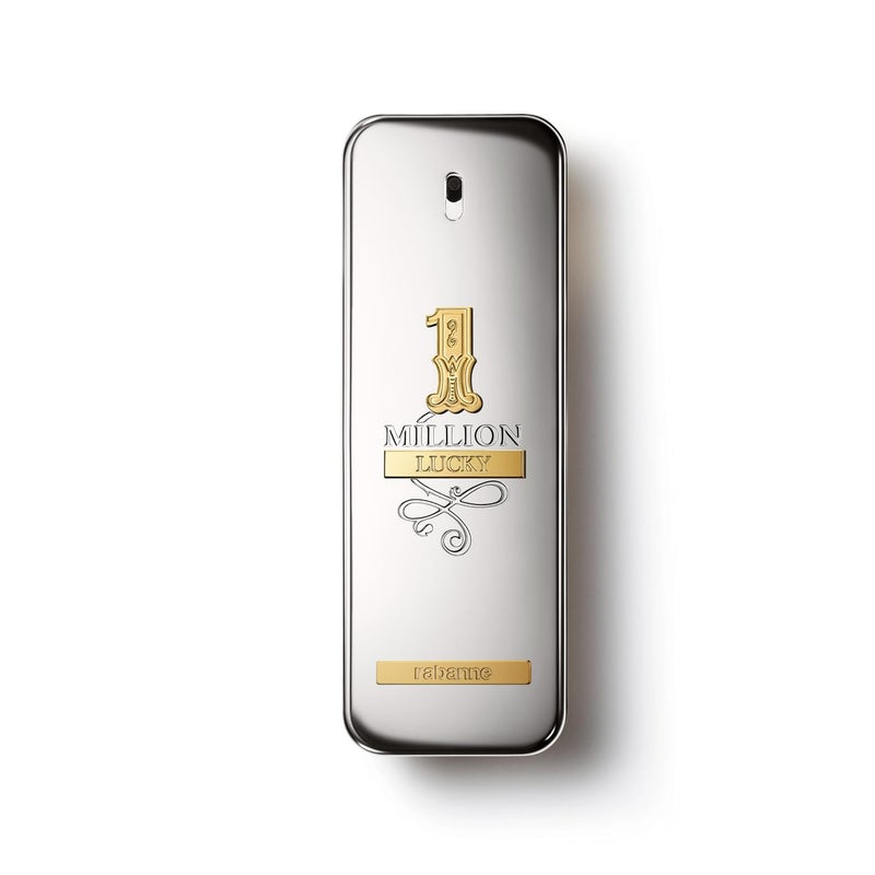 Rabanne 1 Million Lucky Eau de Toilette Long Lasting Woody Aromatic Fragrance for Men with Hazelnut Plum Cedarwood Mens Designer Perfume Spray 34 oz - Image 2