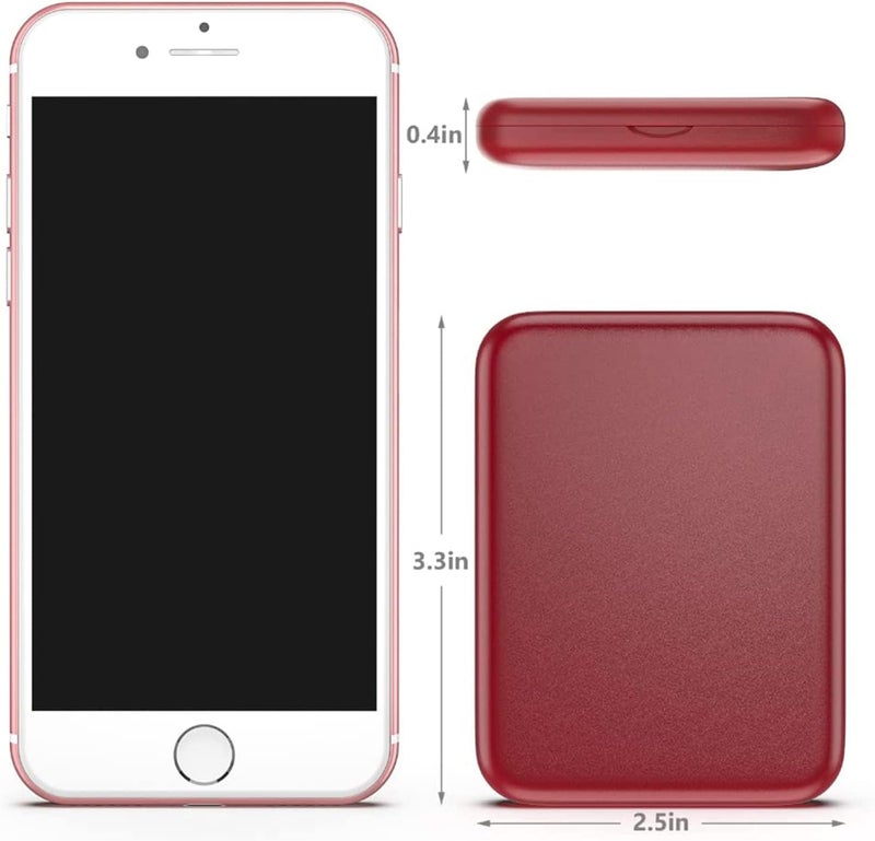 Kintion LED Travel Makeup Mirror with 1X/3X Magnification, Light, Handbag Mirror, Small Illuminated Compact Mirror as Gift, Red Wine - Image 4