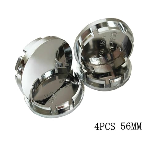 RONTCOS Chrome 4pcs 56mm Car Wheel Center Caps Hub Tyre Rim Hub Cap Cover ABS Universal - Image 2