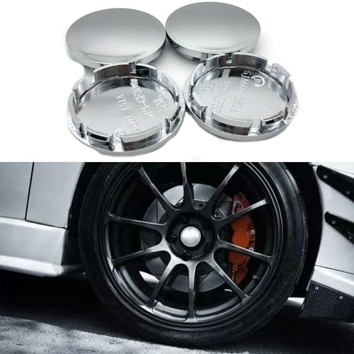 RONTCOS Chrome 4pcs 56mm Car Wheel Center Caps Hub Tyre Rim Hub Cap Cover ABS Universal - Image 4