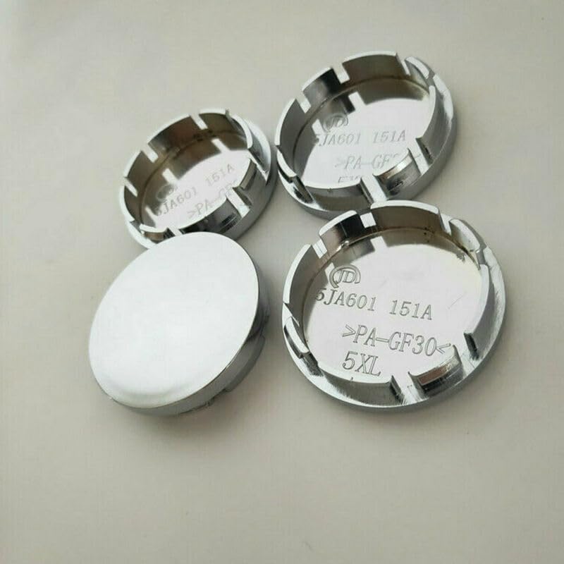 RONTCOS Chrome 4pcs 56mm Car Wheel Center Caps Hub Tyre Rim Hub Cap Cover ABS Universal - Image 5