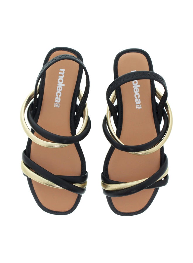 MOLECA Embellished Strappy Flat Sandals - Image 2