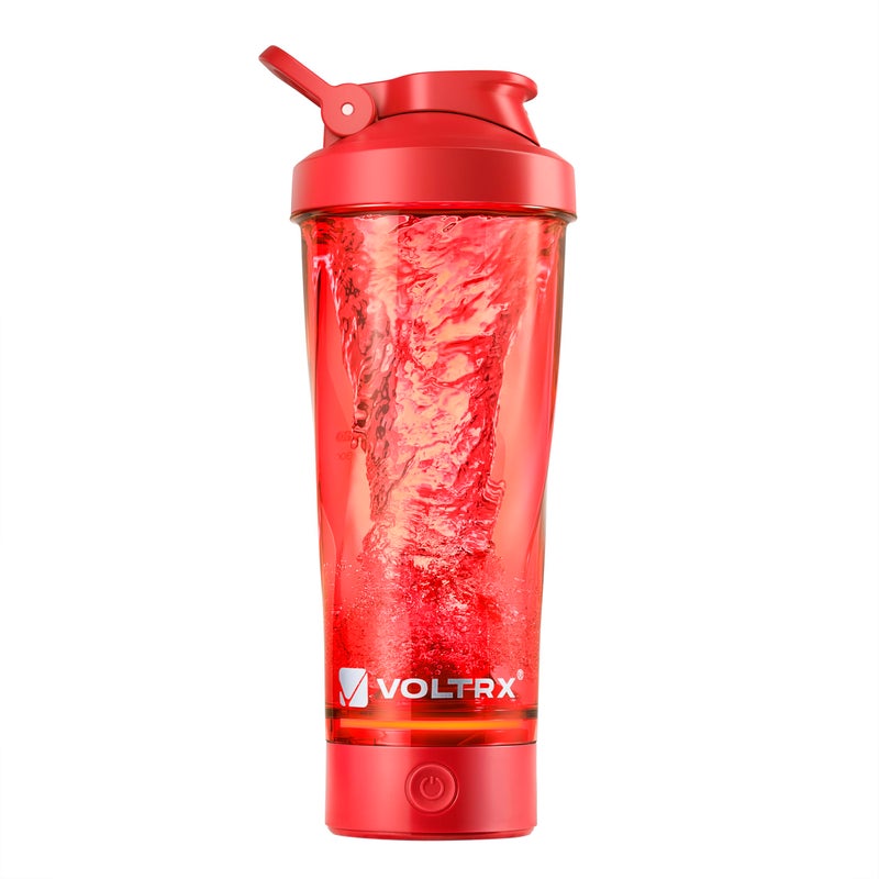 VOLTRX VortexBoost Electric Shaker Bottle USB C Rechargeable Protein Shake Mixer Shaker Cups for Protein Shakes and Meal Replacement Shakes BPAFree Made with TritanRed