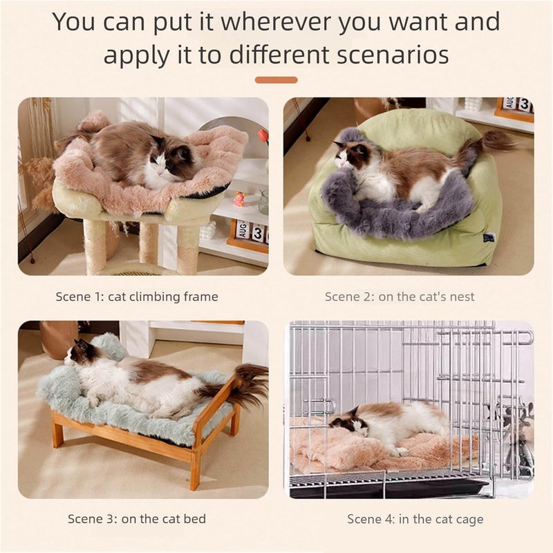 Thickened Plush Dog Bed Washable Cushion Non Slip Bottom Four Use Winter Dog Bed - Image 5
