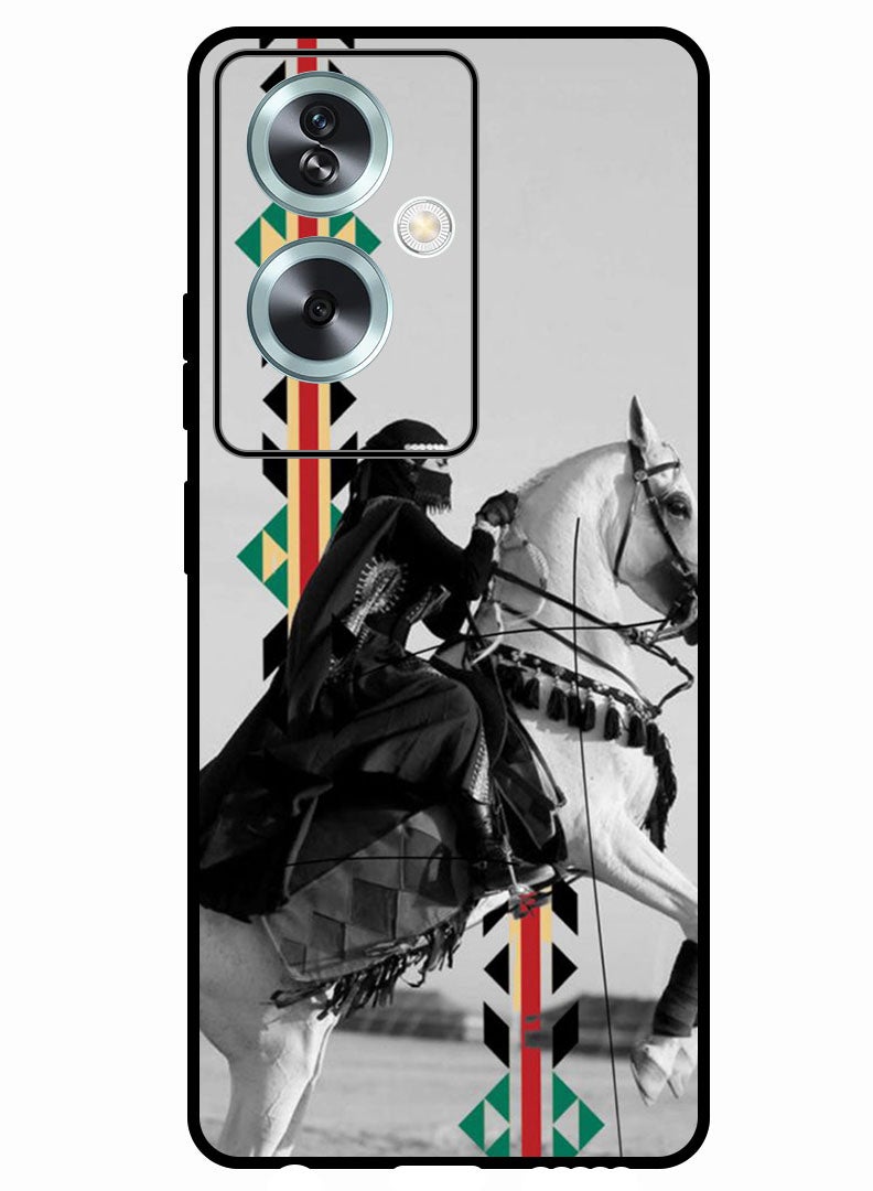 Theodor Protective Case Anti Scratch Shock Proof Bumper Cover For Oppo A79 5G Horse riding - Image 1