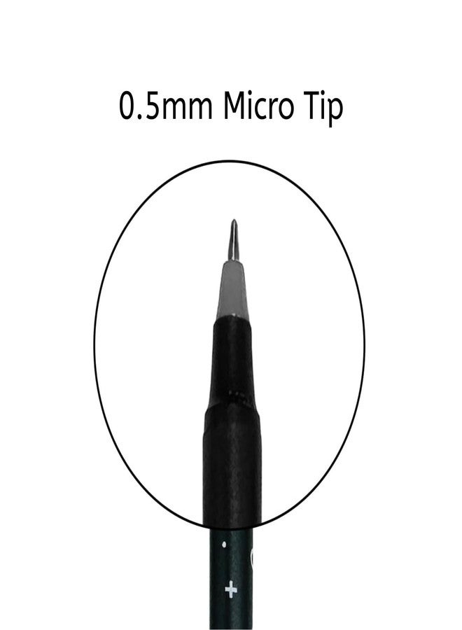 Pentonic Cipher 0.5mm Ball Pen, Black Body Blue Ink (Set of 10) - Image 5