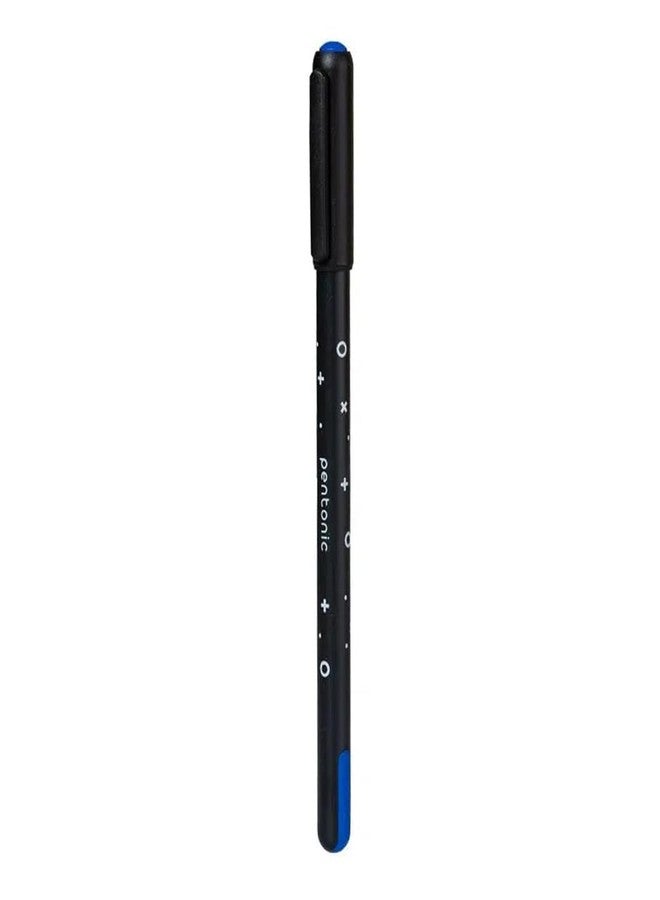 Pentonic Cipher 0.5mm Ball Pen, Black Body Blue Ink (Set of 10) - Image 3