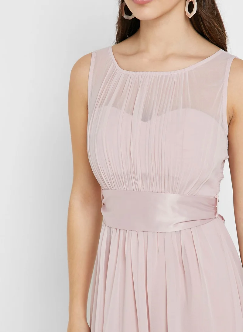 DOROTHY PERKINS Pleated Belted Prom Dress