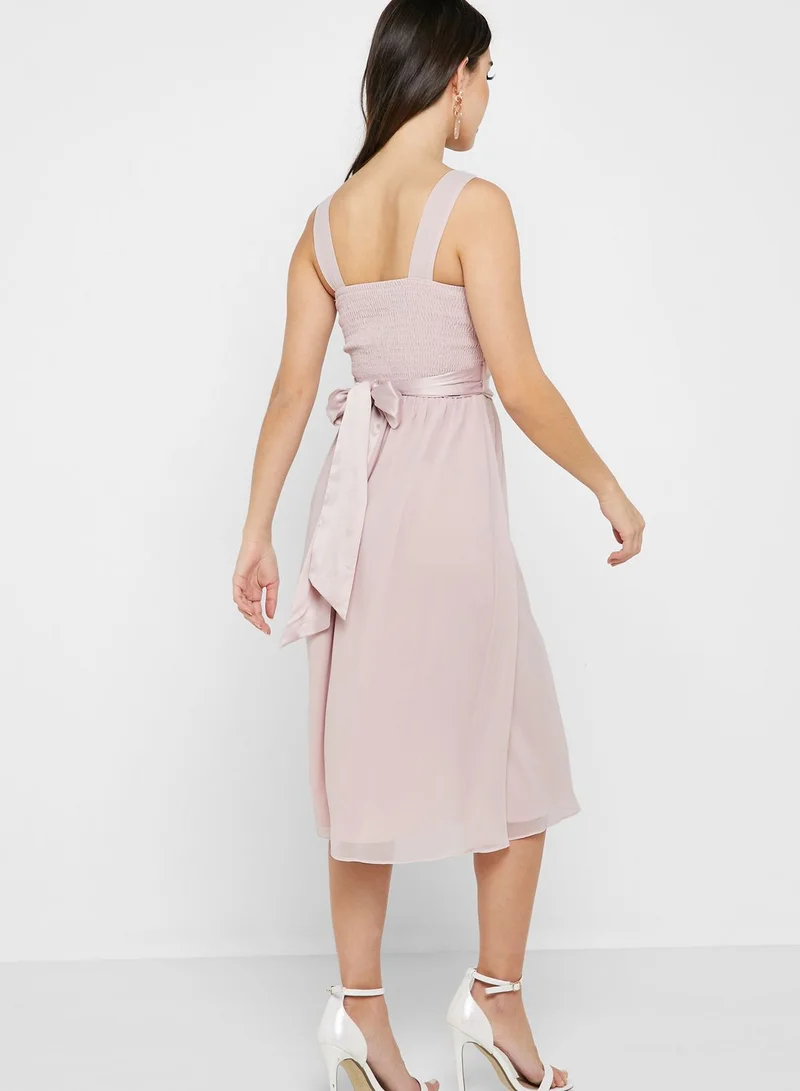 DOROTHY PERKINS Pleated Belted Prom Dress