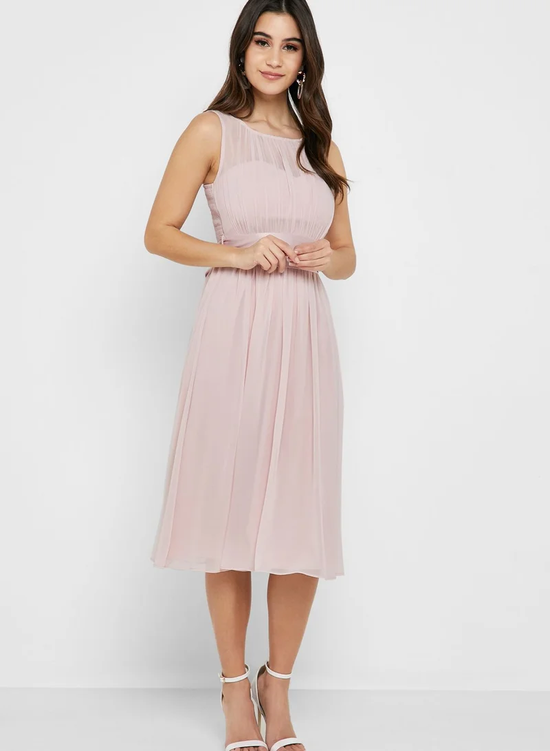 DOROTHY PERKINS Pleated Belted Prom Dress
