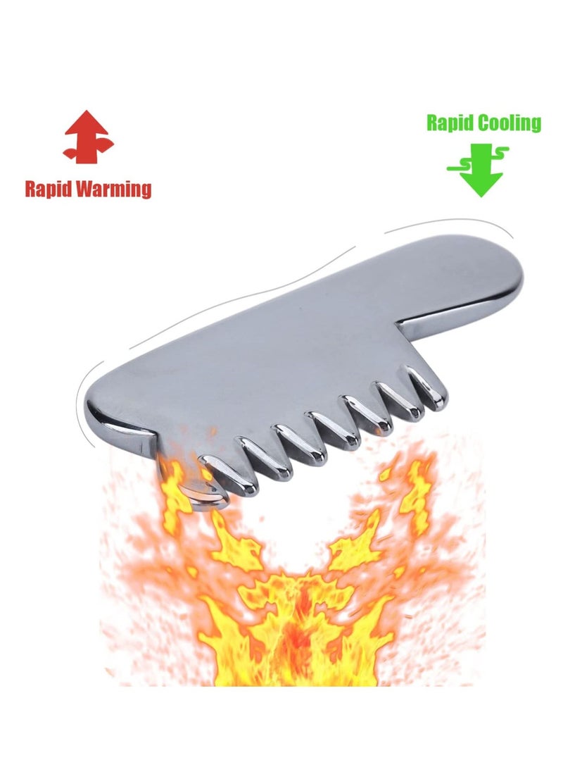 Y&D - Massage Comb, Terahertz Stone Gua sha Scraping Scalp Comb,Multi-Functional Handheld Head Tool,Portable Hair Beauty Comb for Caring and Relax - Image 1