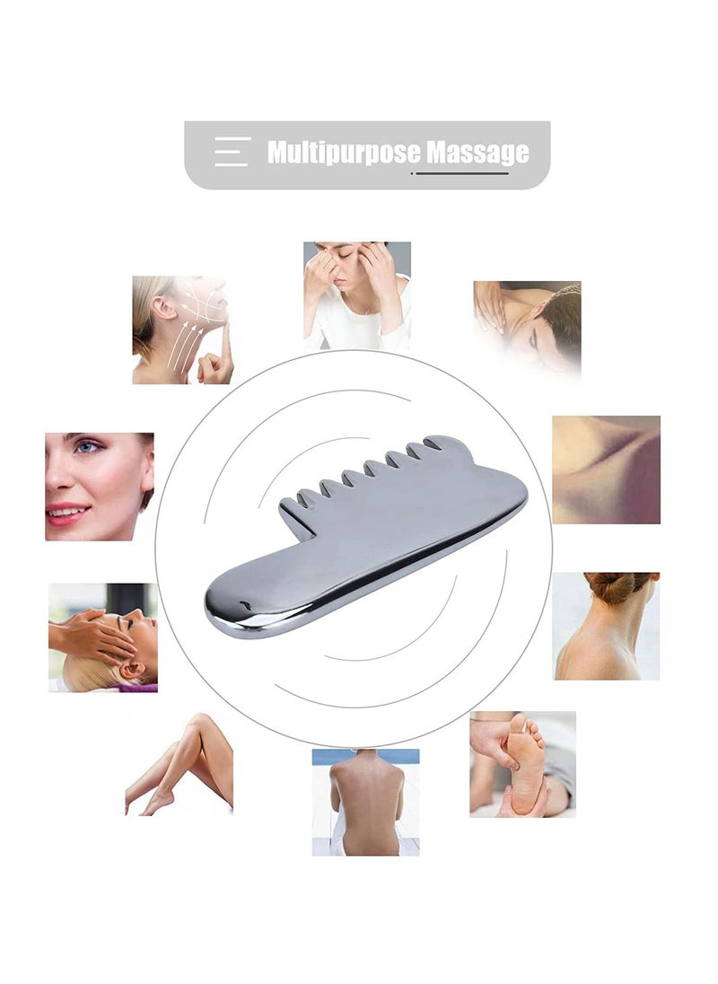 Y&D - Massage Comb, Terahertz Stone Gua sha Scraping Scalp Comb,Multi-Functional Handheld Head Tool,Portable Hair Beauty Comb for Caring and Relax - Image 1