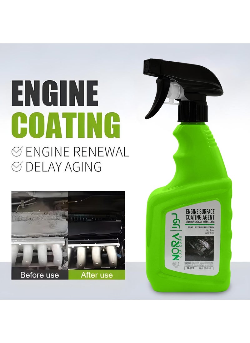 NORA Engine Surface Coating Agent N-228 – 500ml Long-Lasting Protection for Clean and Shiny Engine Surfaces