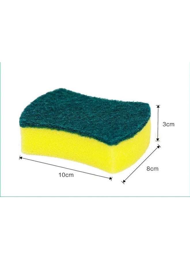 Biella 2Pcs Kitchen Cleaning Sponge-Double Face Sponges Scourer-Eco Non-Scratch Scrub Sponge-Super Absorbent Multi-Use Cleaning Sponge Widely Used In Kitchen, Household Cookware Etc  - Image 2