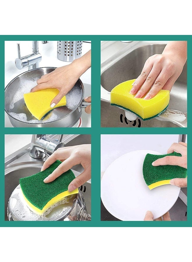 Biella 2Pcs Kitchen Cleaning Sponge-Double Face Sponges Scourer-Eco Non-Scratch Scrub Sponge-Super Absorbent Multi-Use Cleaning Sponge Widely Used In Kitchen, Household Cookware Etc  - Image 4
