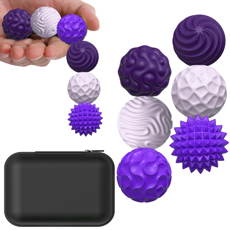 BUSOHA Silicone Fidget Balls 6 Pack New Grade Fidget Toys Stress Balls for Adults Sensory Stone Travel Toys for CalmingAutism and ADHDGifts for Teens - Image 3