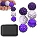BUSOHA Silicone Fidget Balls 6 Pack New Grade Fidget Toys Stress Balls for Adults Sensory Stone Travel Toys for CalmingAutism and ADHDGifts for Teens - Image 2