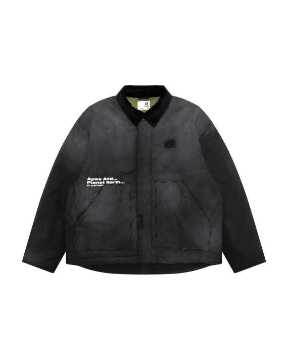 AAPE Moonface patch zip-up jacket