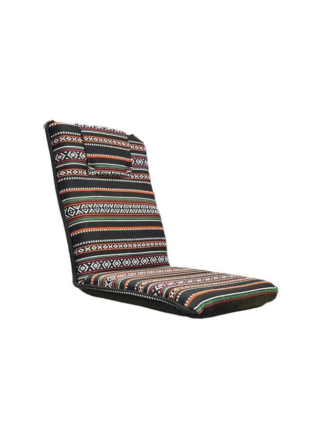 PROMASS Arabic Majlis Camping Chair With Floor Adjustable Angles Padded | Lazy Chair | Foldable Sand Sitting Chair Meditation,Reading,Tv Watching,Gaming -Multicolour - Image 2