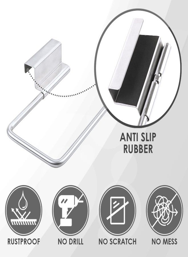 COMFECTO Over Cabinet Door Paper Towel Holder for Kitchen Bathroom, Stainless Steel 12 Inch Paper Towel Holder Cabinet Door - Image 4