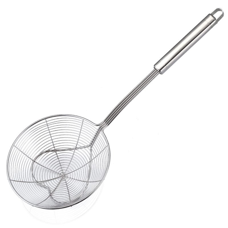 Eisinly Strainer Skimmer Spoon for Cooking and Frying 63 Inches Strainer with Handle Stainless Steel Kitchen Utensils Fryer Scoop Spoon