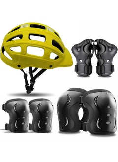 Jaspo jaspo Plastic SX 4 Protective Set Suitable for Age Group Upto 14 Years Old (Yellow)  - Image 1