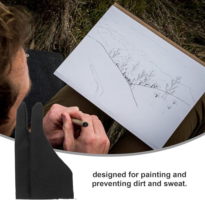 Ciieeo 4 قطع أغطية الأصابع لمنع قضم الأظافر ومص الإبهام قفازات واقية مقاس 17x7.5 سم - Image 4