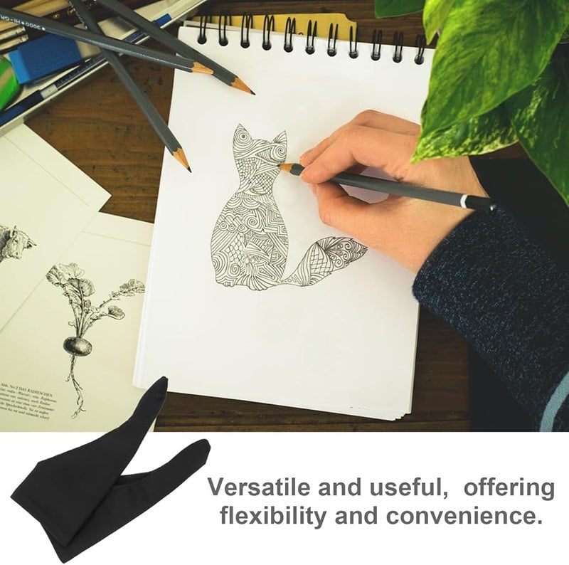 Ciieeo 4 قطع أغطية الأصابع لمنع قضم الأظافر ومص الإبهام قفازات واقية مقاس 17x7.5 سم - Image 5